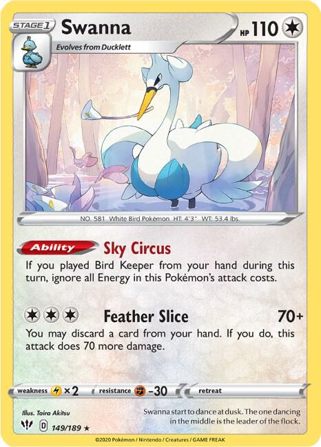 [Reverse Holo] DAA 149/189 Swanna R