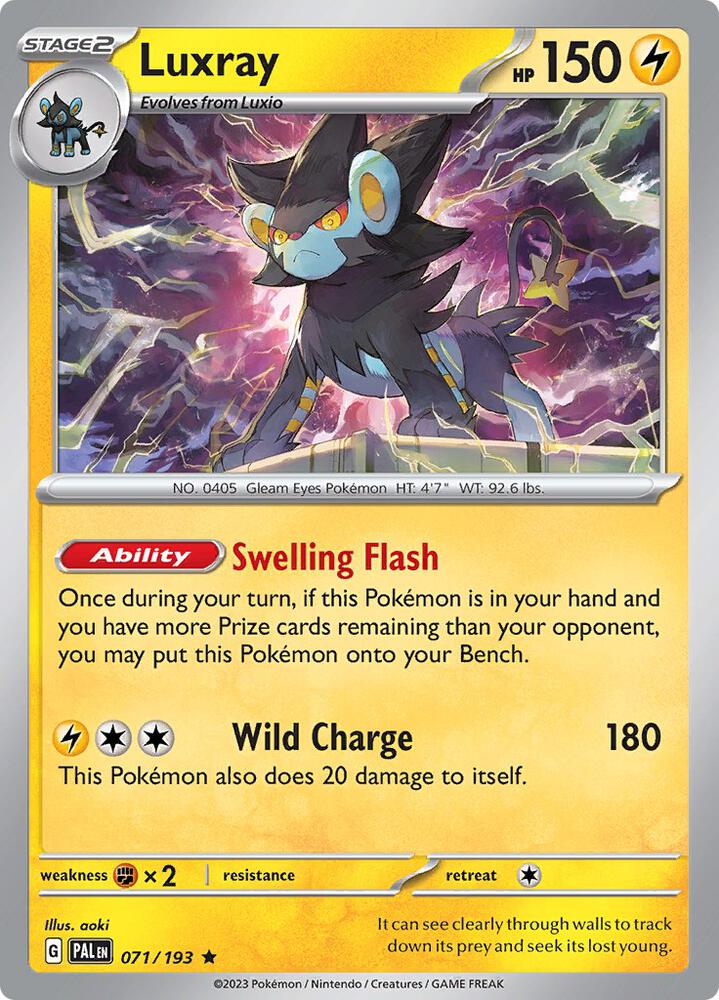 [Reverse Holo] PAL 071/193 Luxray R