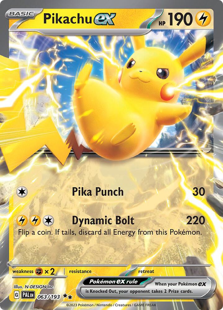 PAL 063/193 Pikachu ex RR