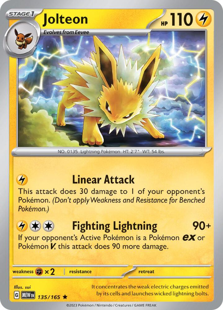MEW 135/165 Jolteon R