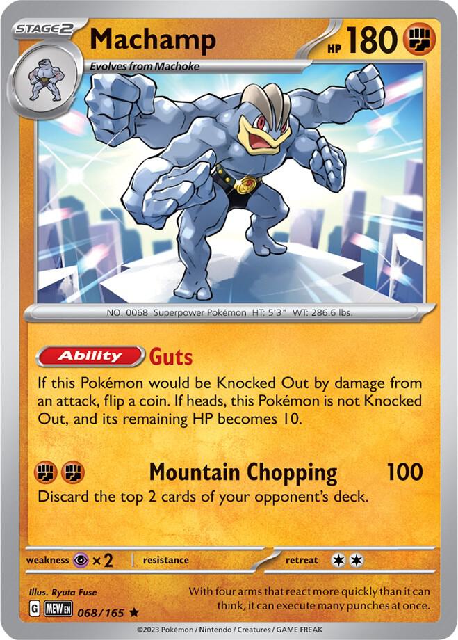 [Reverse Holo] MEW 068/165 Machamp R