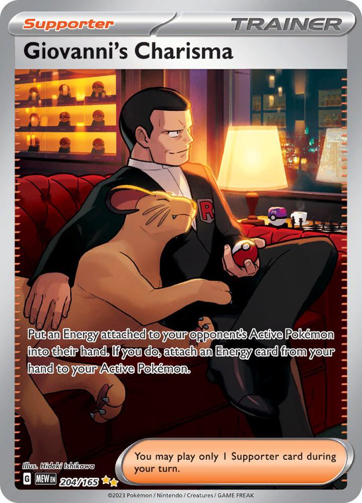 MEW 204/165 Giovanni's Charisma SIR