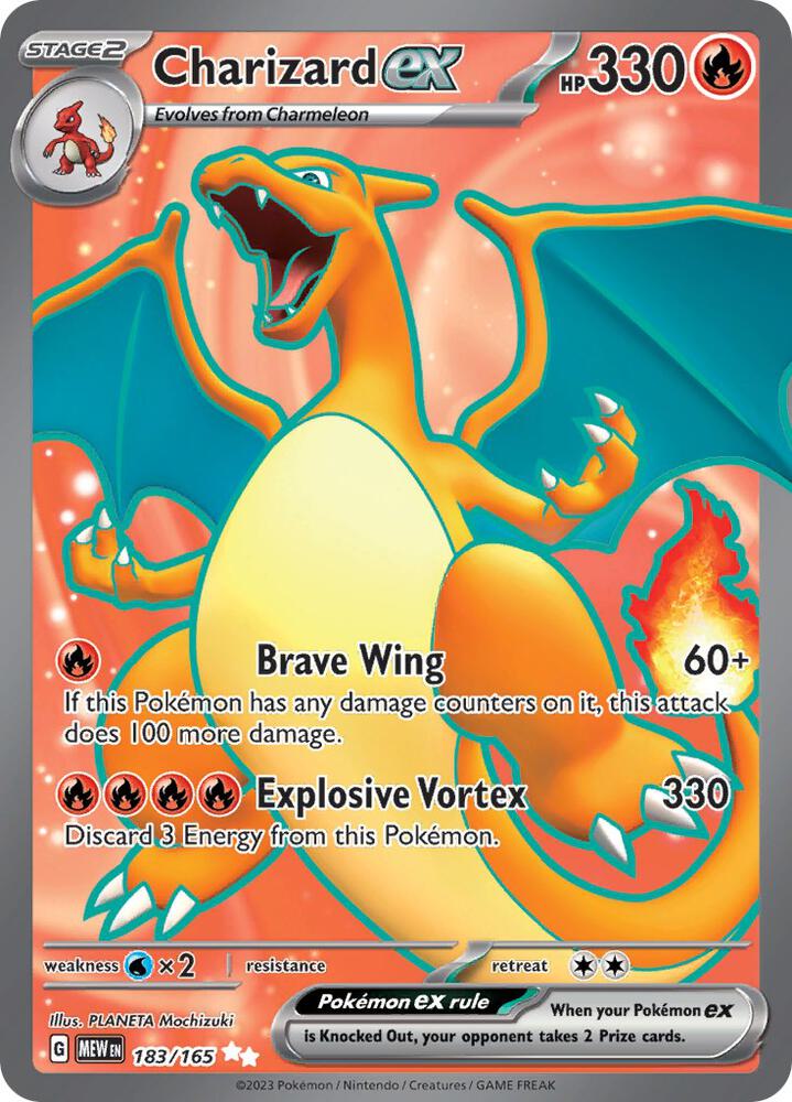 MEW 183/165 Charizard ex SR