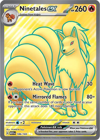 MEW 186/165 Ninetales ex SR