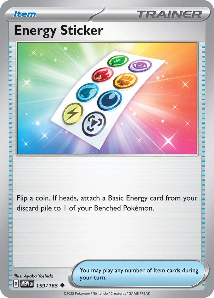 [Reverse Holo] MEW 159/165 Energy Sticker U