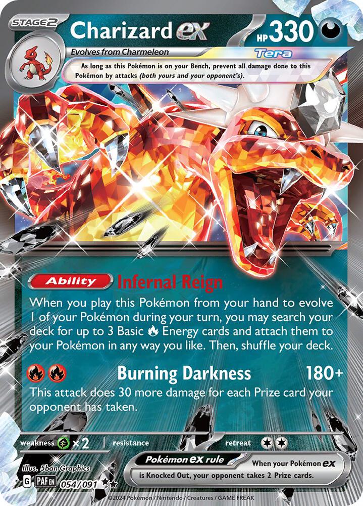 PAF 054/091 Charizard ex RR