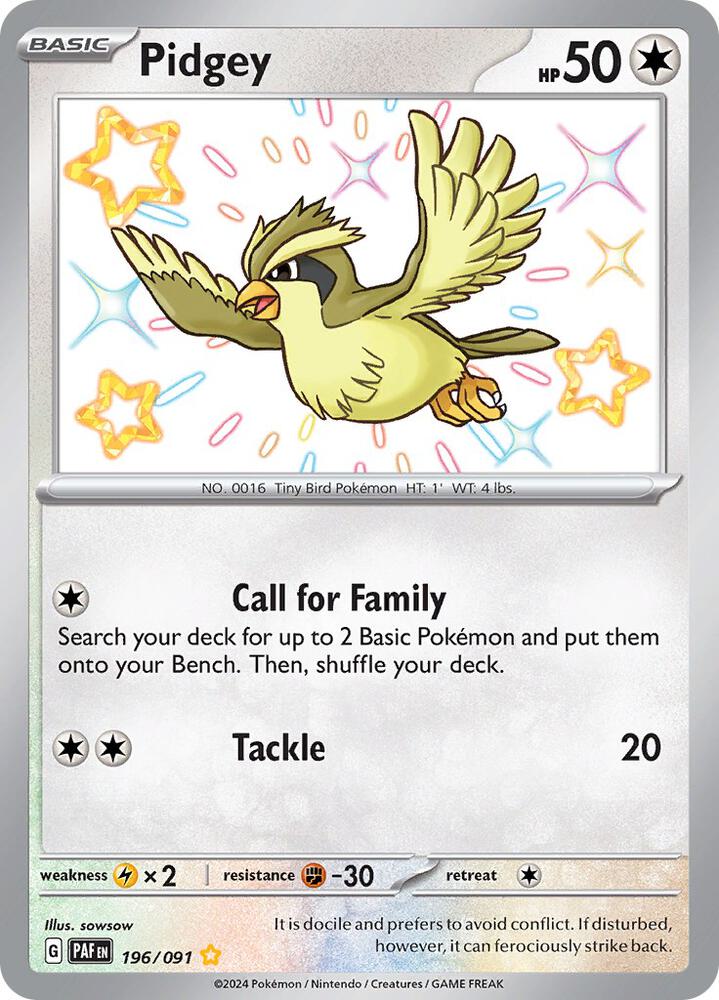 PAF 196/091 Pidgey S