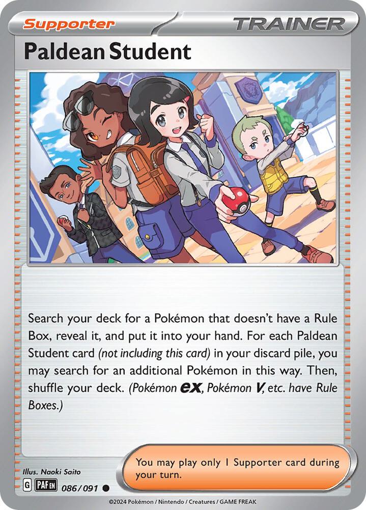 [Reverse Holo] PAF 086/091 Paldean Student C