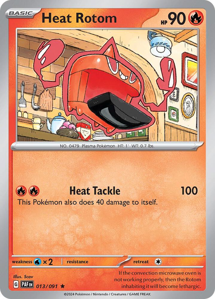 [Reverse Holo] PAF 013/091 Heat Rotom R