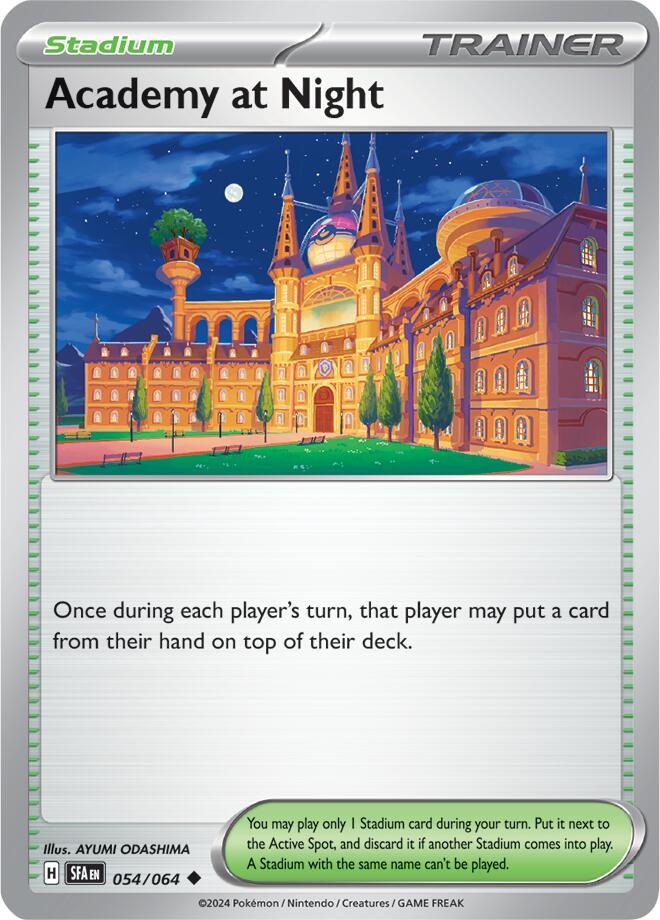 [Reverse Holo] SFA 054/064 Academy at Night U