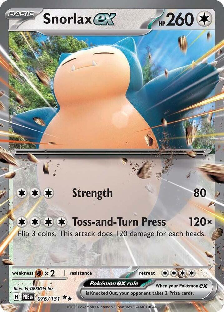 PRE 076/131 Snorlax ex RR