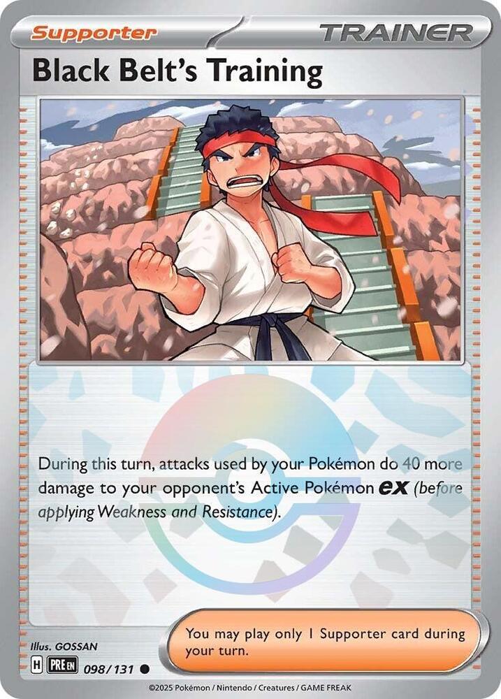 [Reverse Holo - Poke Ball] PRE 098/131 Black Belt's Training C