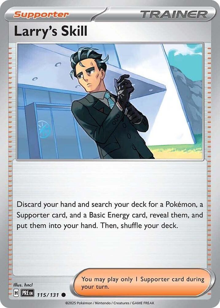 [Reverse Holo] PRE 115/131 Larry's Skill C