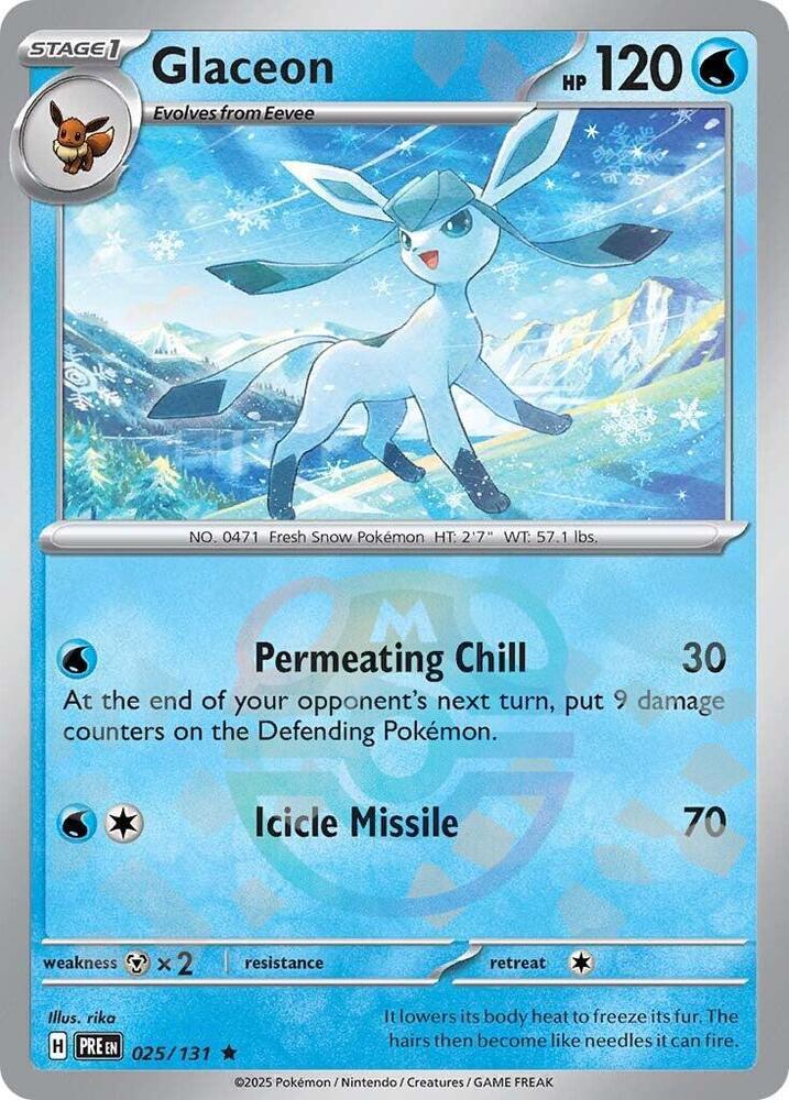 [Reverse Holo - Master Ball] PRE 025/131 Glaceon R