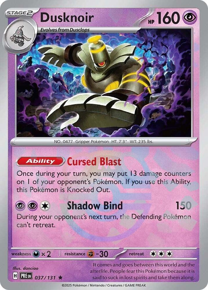[Reverse Holo - Master Ball] PRE 037/131 Dusknoir R