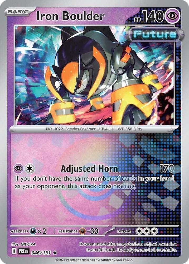 [Reverse Holo - Poke Ball] PRE 046/131 Iron Boulder R