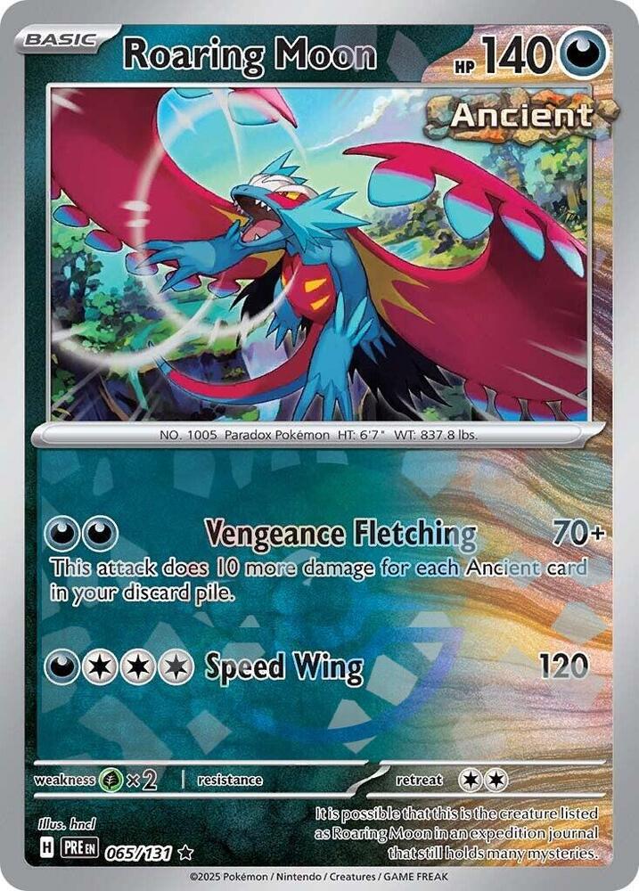 [Reverse Holo - Poke Ball] PRE 065/131 Roaring Moon R