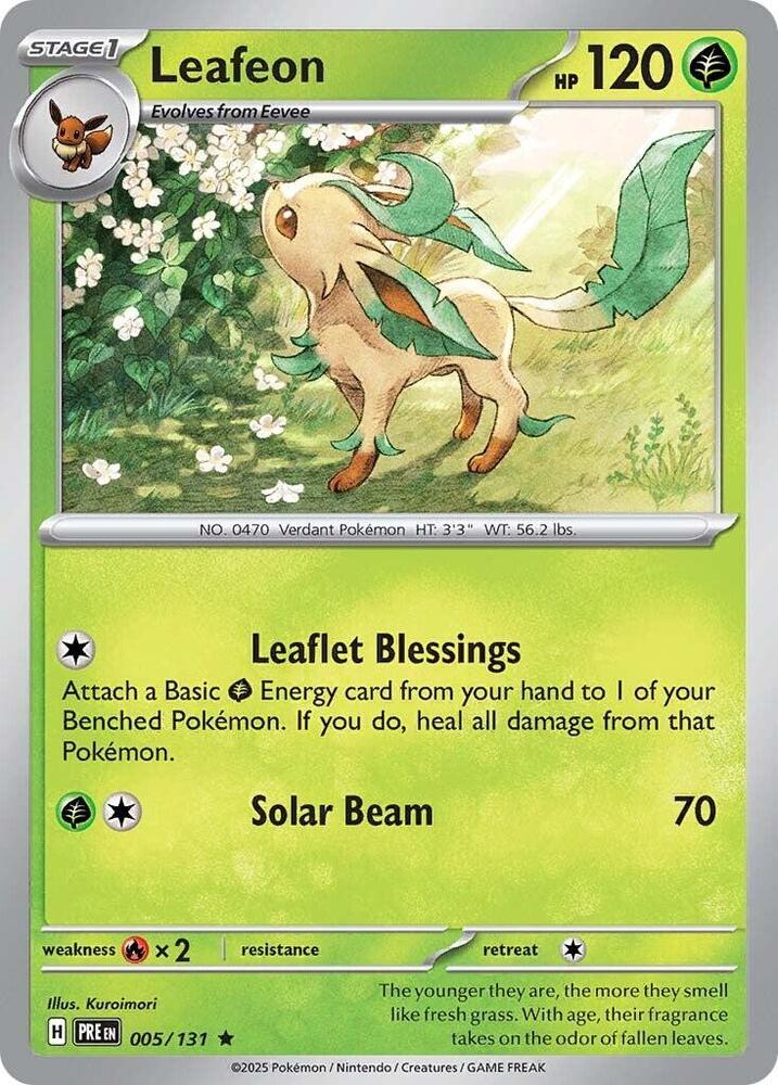[Reverse Holo] PRE 005/131 Leafeon R