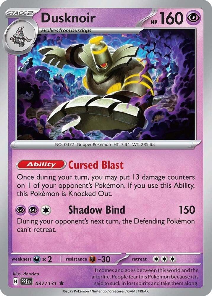 [Reverse Holo] PRE 037/131 Dusknoir R
