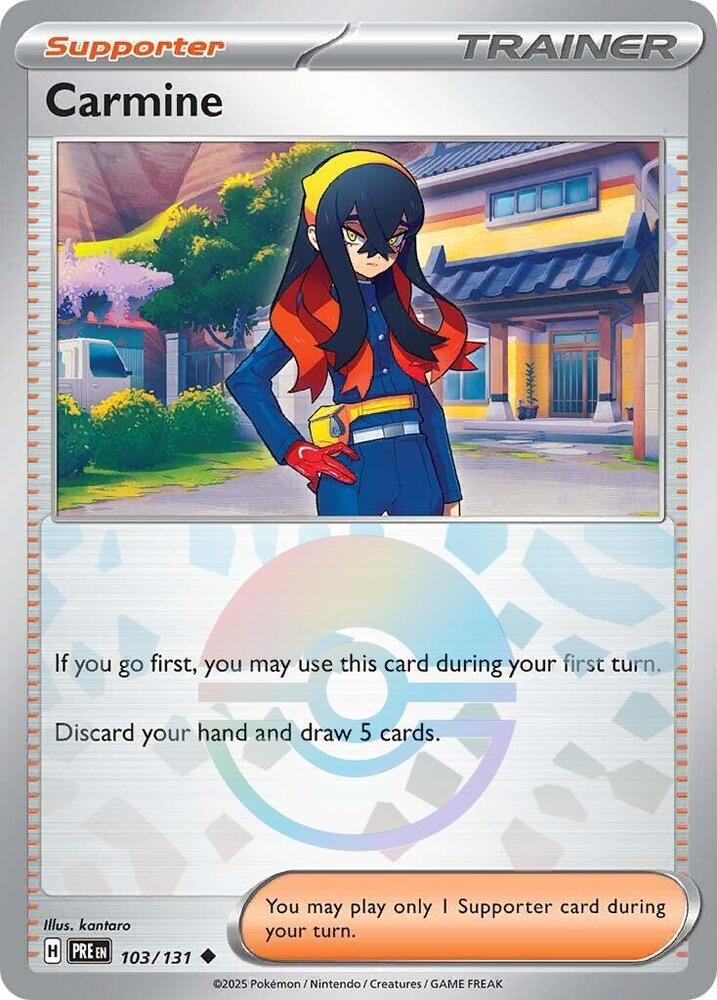 [Reverse Holo - Poke Ball] PRE 103/131 Carmine U