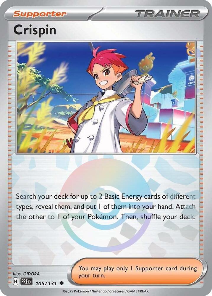 [Reverse Holo - Poke Ball] PRE 105/131 Crispin U