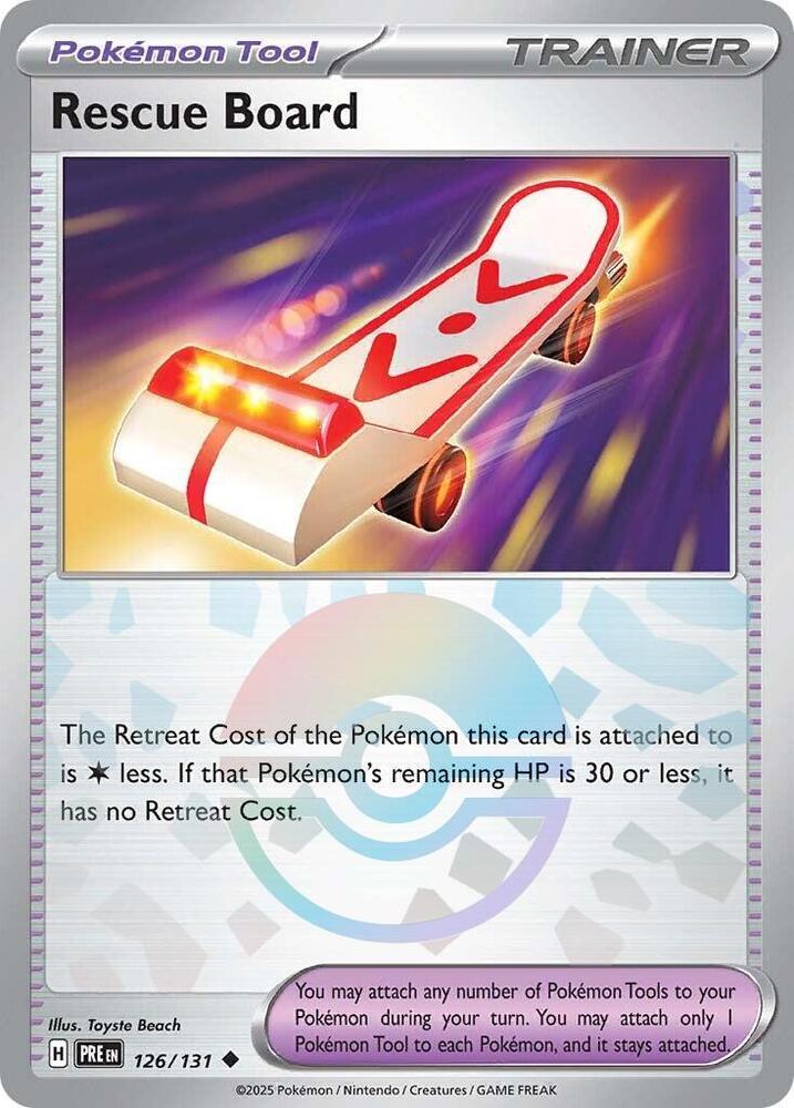 [Reverse Holo - Poke Ball] PRE 126/131 Rescue Board U