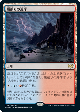 [Foil] [Janpanese Version] VOW 265 Stormcarved Coast R