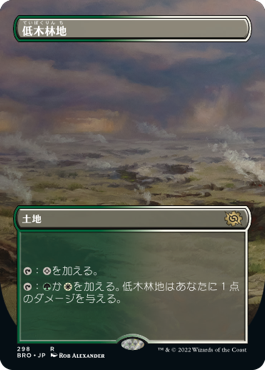 [Foil] [Janpanese Version] BRO 298 Brushland (Borderless) R