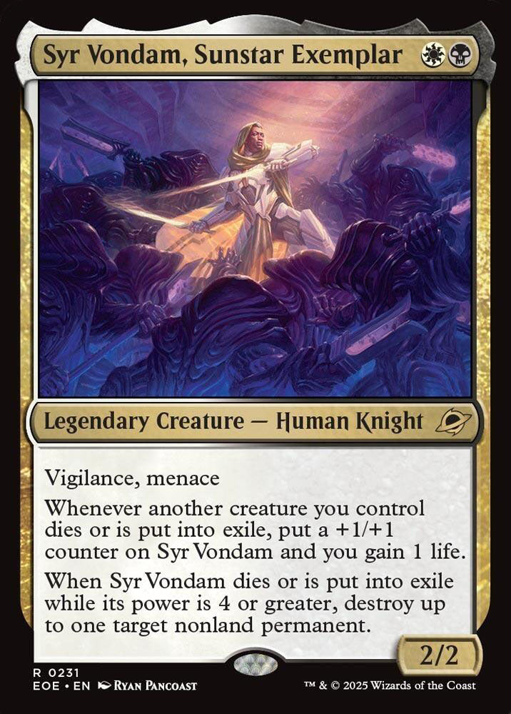 EOE 231 Syr Vondam, Sunstar Exemplar R