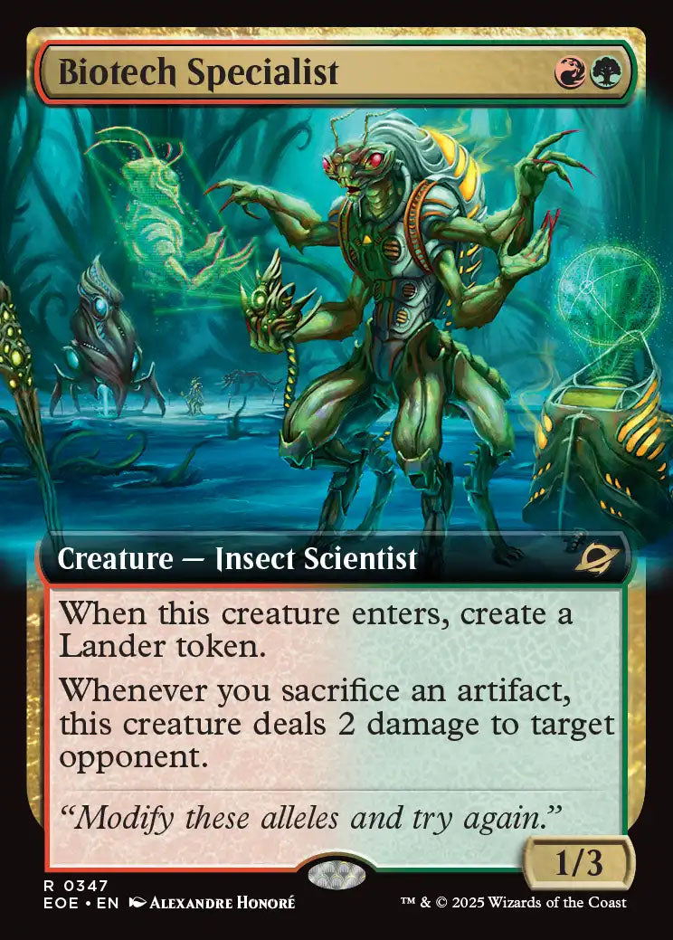 EOE 347 Biotech Specialist (0347 - Extended Art) R