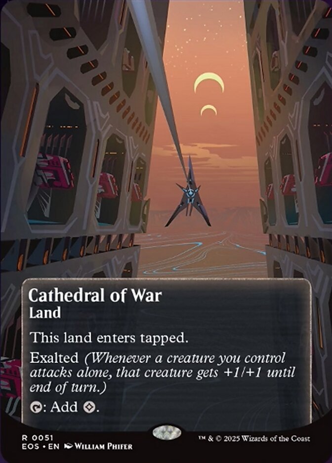 EOS 051 Cathedral of War (0051 - Borderless Poster) R