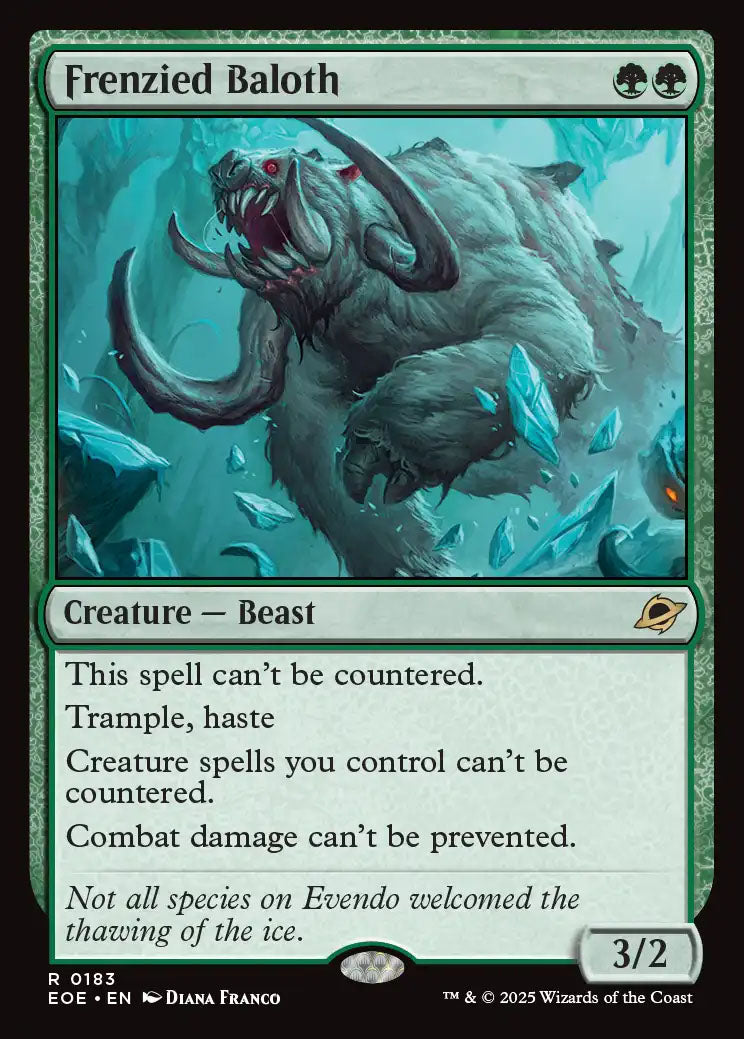 [Foil] EOE 183 Frenzied Baloth R