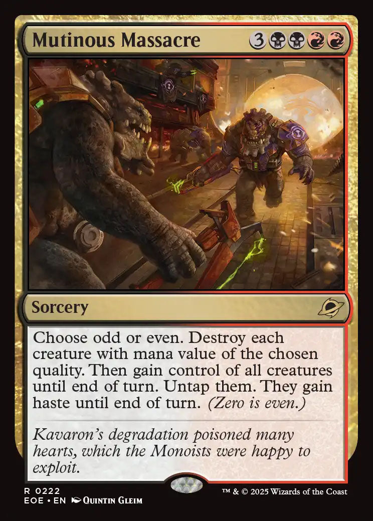 [Foil] EOE 222 Mutinous Massacre R