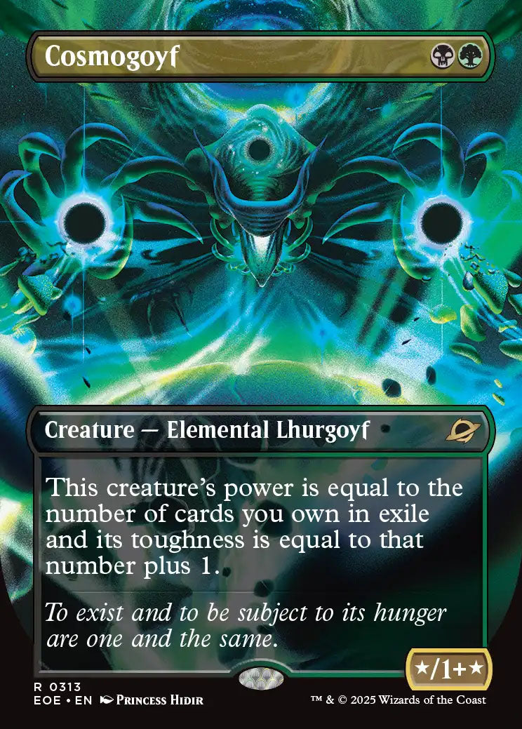 [Foil] EOE 313 Cosmogoyf (0313 - Borderless) R
