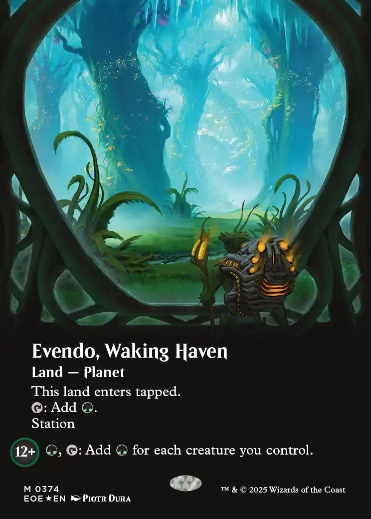 [Foil] EOE 374 Evendo, Waking Haven (0374 - Borderless Galaxy Foil) M