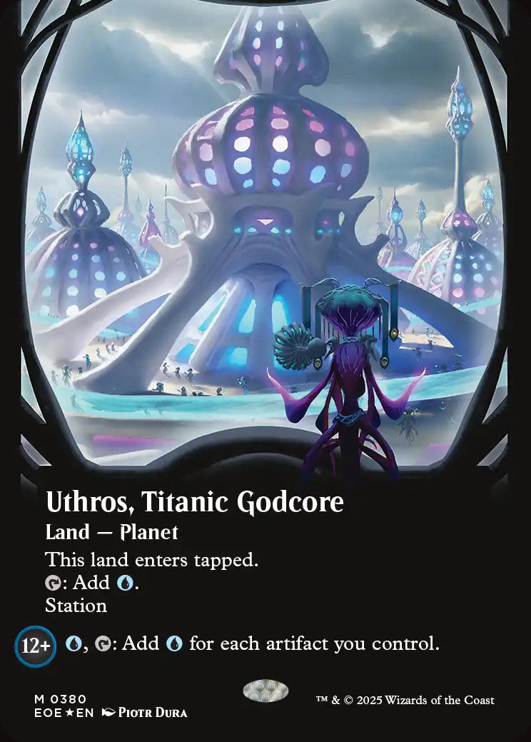 [Foil] EOE 380 Uthros, Titanic Godcore (0380 - Borderless Galaxy Foil) M