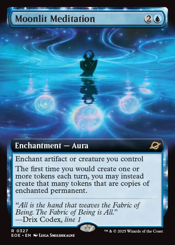 [Foil] EOE 327 Moonlit Meditation (0327 - Extended Art) R
