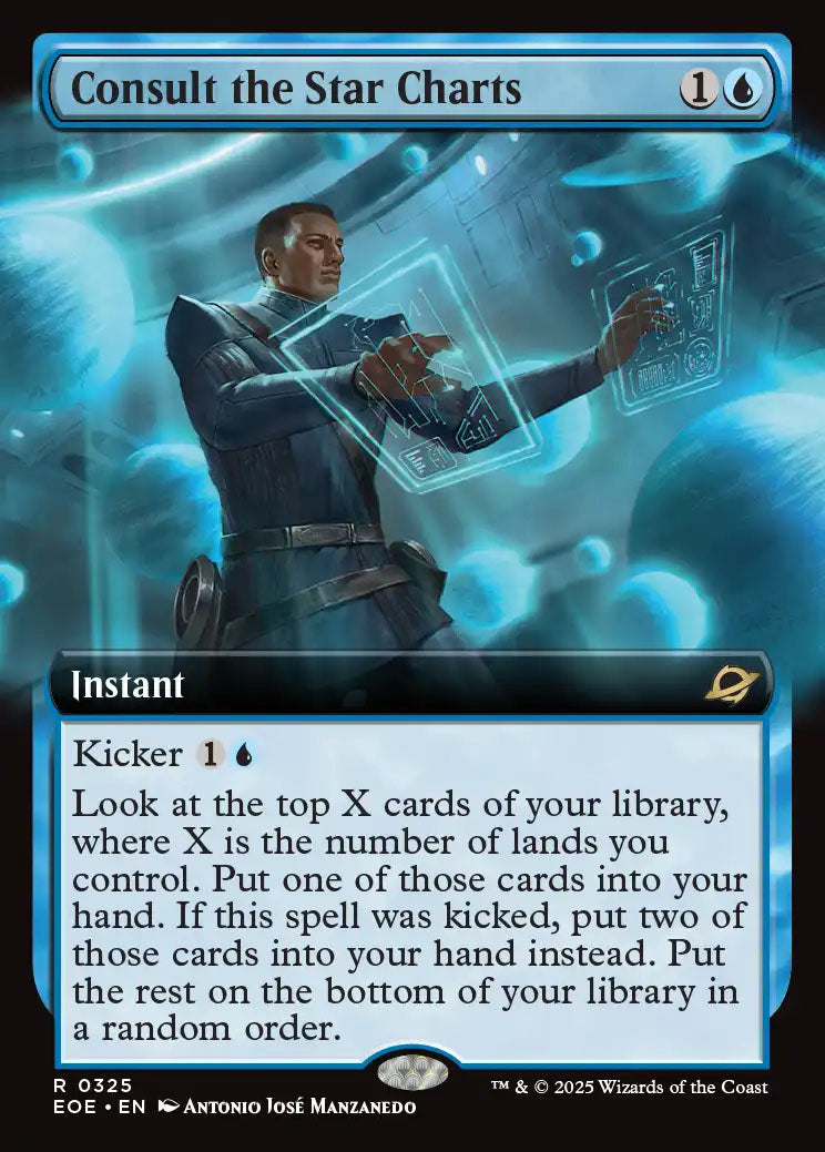 [Foil] EOE 325 Consult the Star Charts (0325 - Extended Art) R