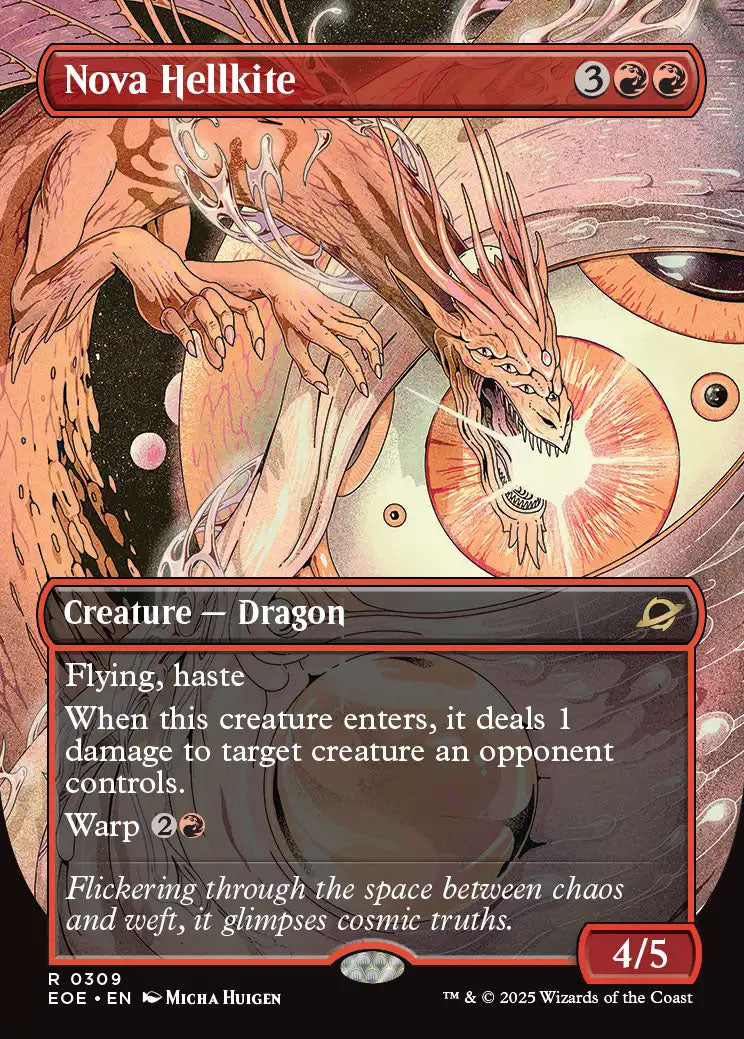 [Foil] EOE 309 Nova Hellkite (0309 - Borderless) R