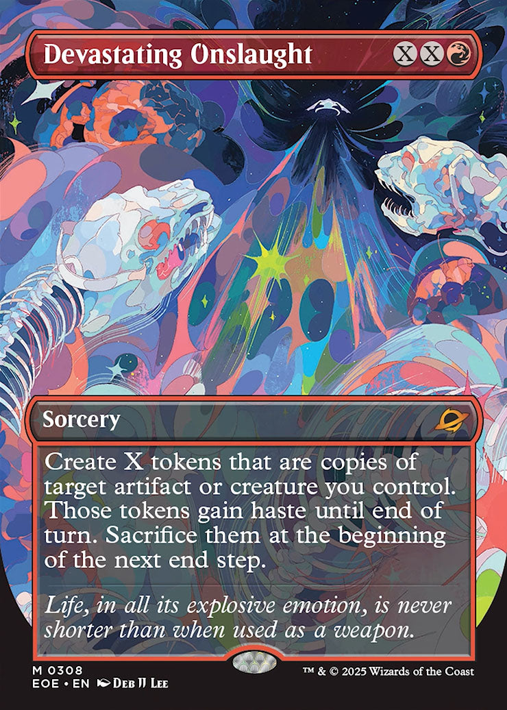 [Foil] EOE 308 Devastating Onslaught (0308 - Borderless) M