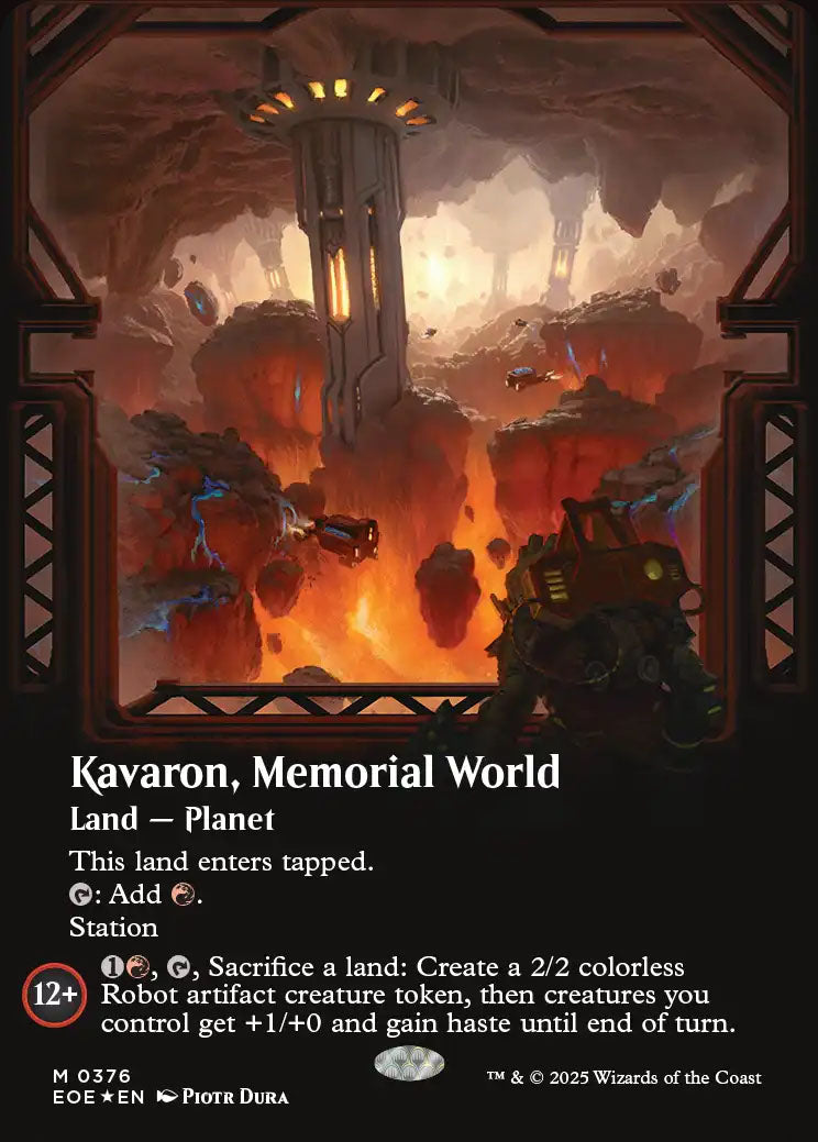 [Foil] EOE 376 Kavaron, Memorial World (0376 - Borderless Galaxy Foil) M