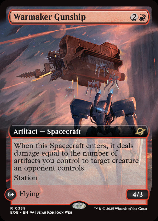 [Foil] EOE 339 Warmaker Gunship (0339 - Extended Art) R