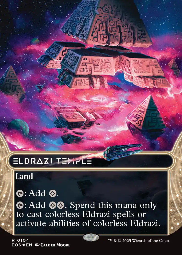 [Foil] EOS 104 Eldrazi Temple (0104 - Borderless Galaxy Foil) R