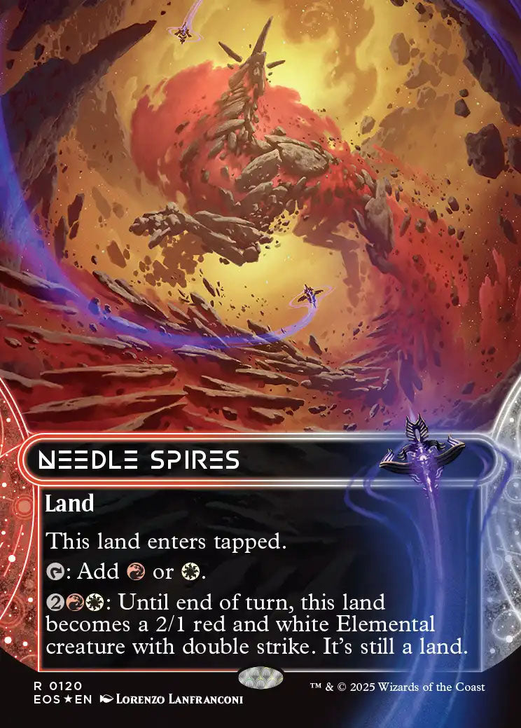 [Foil] EOS 120 Needle Spires (0120 - Borderless Galaxy Foil) R