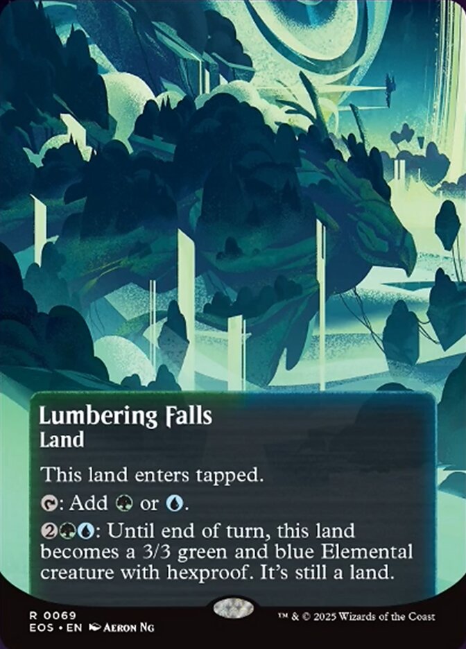 [Foil] EOS 069 Lumbering Falls (0069 - Borderless Poster) R