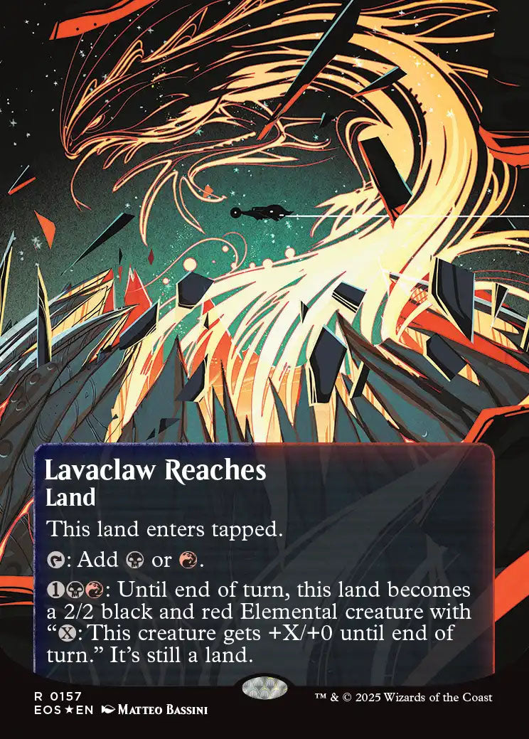 [Foil] EOS 157 Lavaclaw Reaches (0157 - Borderless Poster Galaxy Foil) R