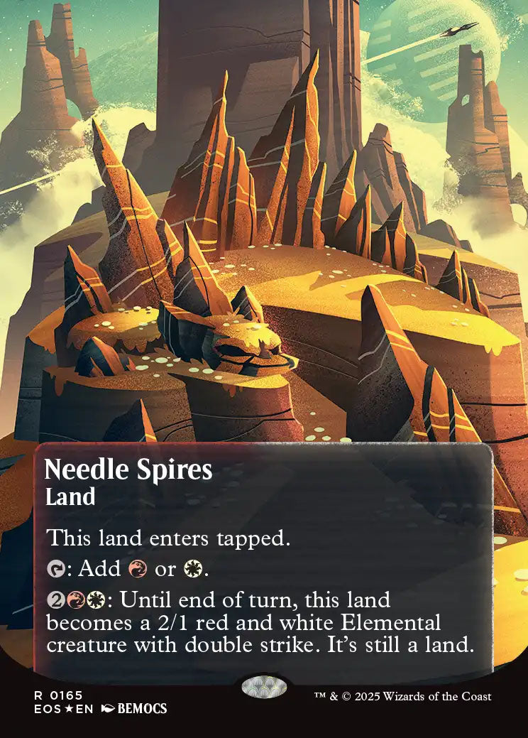 [Foil] EOS 165 Needle Spires (0165 - Borderless Poster Galaxy Foil) R
