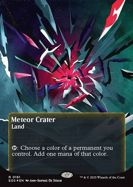 [Foil] EOS 161 Meteor Crater (0161 - Borderless Poster Galaxy Foil) R