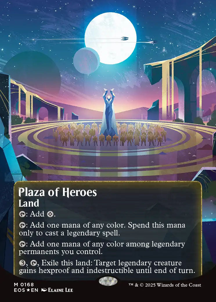 [Foil] EOS 168 Plaza of Heroes (0168 - Borderless Poster Galaxy Foil) M