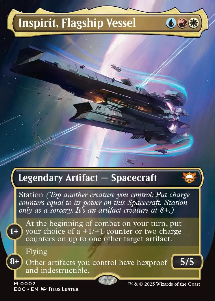 [Foil] EOC 002 Inspirit, Flagship Vessel (0002 - Borderless) M